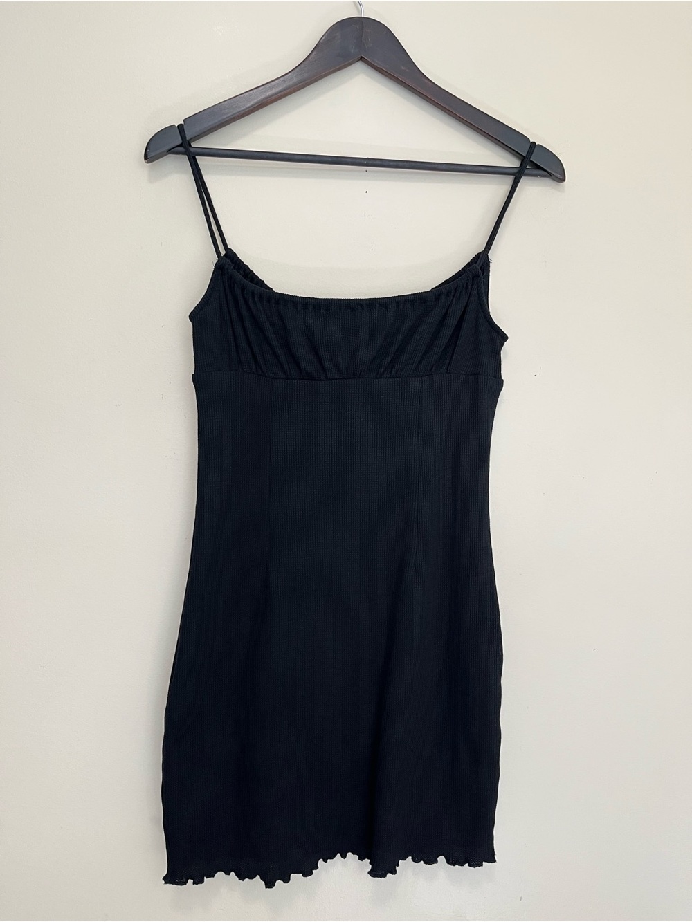 Princess Polly Black Tie Front Mini Dress - Size 4 - Picture 9 of 15